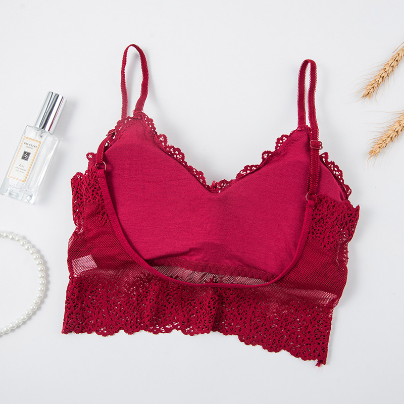 Lace Bralette Set - Bra olahraga Lingerie seksi 3D, Bra