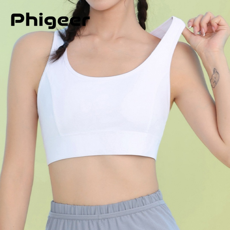 Sports Bra Racerback - PHIGEER Bra Olahraga Wanita Berdampak Tinggi