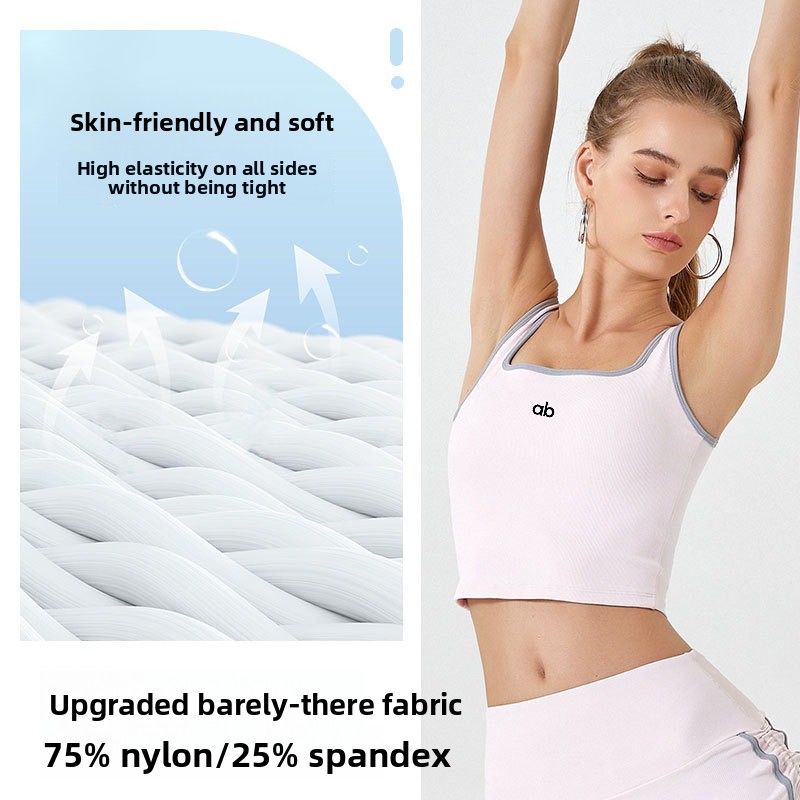 Tank Top Yoga Wanita Musim Pan - Plunge Bra Push Up ulasan dan harga